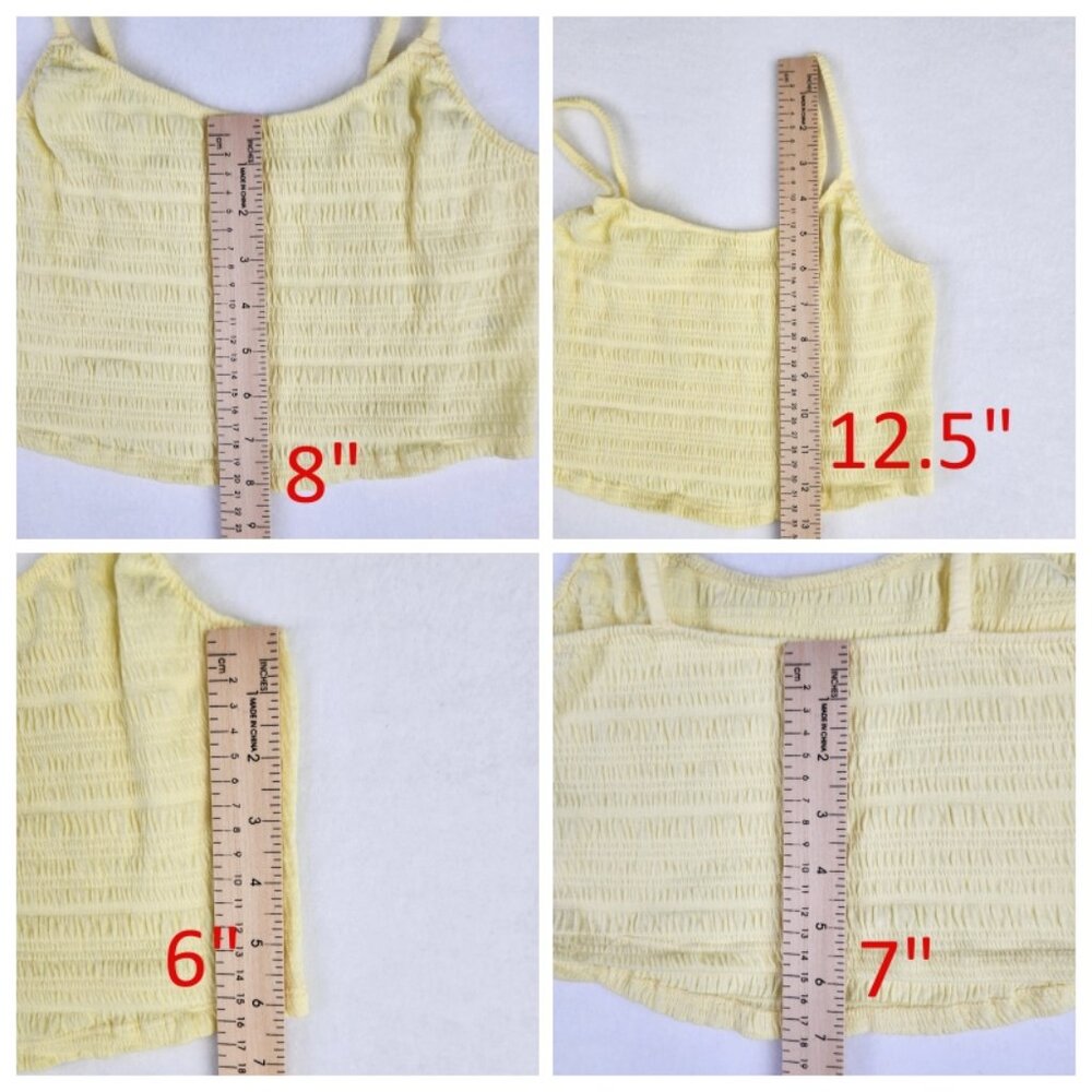 PacSun Pac Cares Womens Crop Top Size S Yellow - Picture 6 of 6
